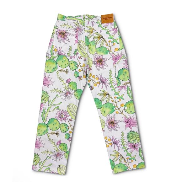 Keith Kelly NYC Cactus Double Knee Work Pants White Medium - Picture 2 of 8